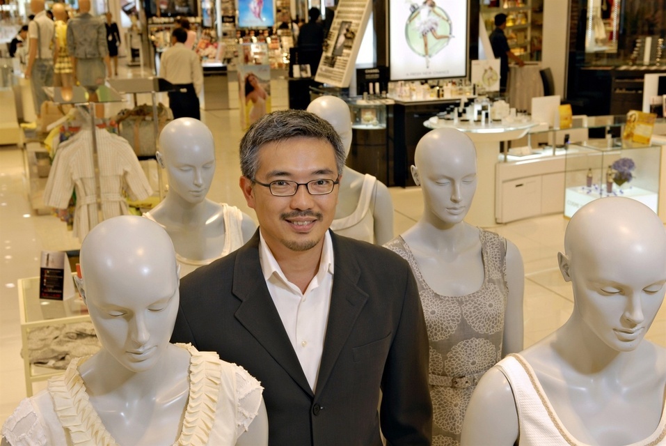Tos Chirathivat, CEO of Central Retail Corporation Ltd in the Central Department store in Chidlom, one of the company's many large department store retail outlets.